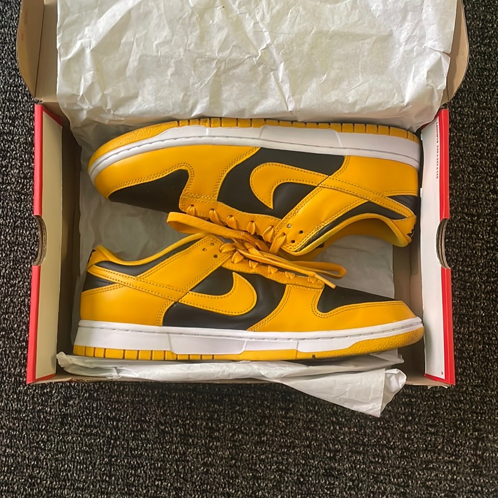 Size 11 nike dunks “golden rod”